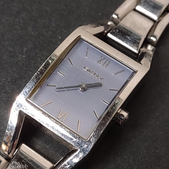 Light Blue And Silver Tone DKNY Watch With Metal Band - Picture 2 of 13